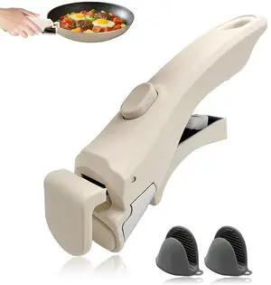 Removable Pot Handle with Silicone Mitts, Detachable Pan Handles, Universal Pan Replacement Handles for Pots and Pans Removable Pot Handle with Silicone Mitts, Detachable Pan Handles, Universal Pan Replacement Handles for Pots and Pans