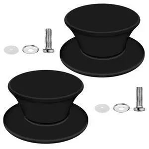 Pot Lid Knob Replacement Silicone Universal Pan Lid Holding Handles, Heat Resistant Dishwasher Safe for Slow Cookers, Skillets and Kitchen Cookware Lids Covers (Black) Pot Lid Knob Replacement Silicone Universal Pan Lid Holding Handles, Heat Resistant Dishwasher Safe for Slow Cookers, Skillets and Kitchen Cookware Lids Covers (Black)