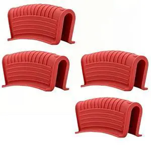 Pcs Silicone Assist Hot Pan Handle Holder, Hot Skillet Handle Covers, Pot Holder Sleeve, Non-Slip Heat Resistant Pan Grip Cover for Cast Iron Woks Frying Pans Griddles Casserole - Red Pcs Silicone Assist Hot Pan Handle Holder, Hot Skillet Handle Covers, Pot Holder Sleeve, Non-Slip Heat Resistant Pan Grip Cover for Cast Iron Woks Frying Pans Griddles Casserole - Red
