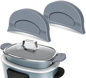For Ninja Crockpot Slow Cooker Silicone Pot Handle Cover, for Ninja Foodi Possiblecooker Pro Silicone Handle Cover, Sleeve, Holder, Glove,Grip,Kitchen Accessories,Heat-Resistant,No More Hand Burns For Ninja Crockpot Slow Cooker Silicone Pot Handle Cover, for Ninja Foodi Possiblecooker Pro Silicone Handle Cover, Sleeve, Holder, Glove,Grip,Kitchen Accessories,Heat-Resistant,No More Hand Burns