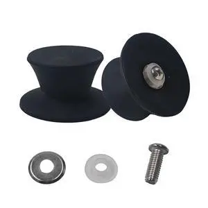 2Pcs Universal Silicone Pot Lid Replacement Knob, Heat Resistant Pan Lid Holding Handle, Non-Slip Handle for Slow Cookers, Skillets, and Kitchen Cookware Covers (Black) 2Pcs Universal Silicone Pot Lid Replacement Knob, Heat Resistant Pan Lid Holding Handle, Non-Slip Handle for Slow Cookers, Skillets, and Kitchen Cookware Covers (Black)