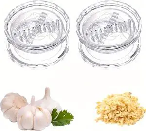 2PCS Clear Manual Garlic Twister and Ginger Mincer Tool,multi-functional Mincer & Grinder for Garlicfor Garlic, Onion, Ginger 2PCS Clear Manual Garlic Twister and Ginger Mincer Tool,multi-functional Mincer & Grinder for Garlicfor Garlic, Onion, Ginger