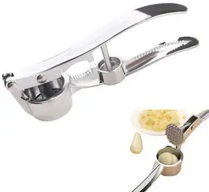 3-in-1 Multifunctional Garlic Press Heavy Duty Garlic Mincer, Ginger Crusher & Nut Cracker/Cherry Pitter, Ergonomic Easy Squeeze, Rust Proof & Dishwasher Safe 3-in-1 Multifunctional Garlic Press Heavy Duty Garlic Mincer, Ginger Crusher & Nut Cracker/Cherry Pitter, Ergonomic Easy Squeeze, Rust Proof & Dishwasher Safe