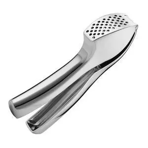 Garlic Press Crusher, Chrome Plated Zinc Alloy Ginger Mincer, Rust Proof, Easy to Squeeze and Clean Garlic Press Crusher, Chrome Plated Zinc Alloy Ginger Mincer, Rust Proof, Easy to Squeeze and Clean