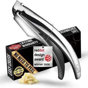 Lifetime Replacement Garlic Press, No Need to Peel, Fine Mince Lifetime Replacement Garlic Press, No Need to Peel, Fine Mince
