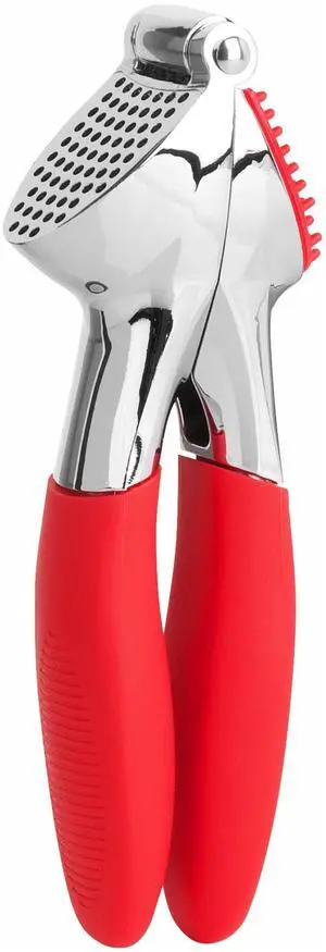 Garlic Press - Effortless Garlic Crusher with Built-In Cleaning Aid, Large Garlic Chamber, Comfortable Ergonomic Handle, BPA-Free & Dishwasher-Safe - Quick and Easy Meal Preparation Garlic Press - Effortless Garlic Crusher with Built-In Cleaning Aid, Large Garlic Chamber, Comfortable Ergonomic Handle, BPA-Free & Dishwasher-Safe - Quick and Easy Meal Preparation