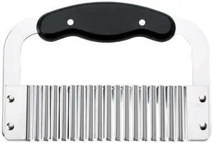 Crinkle-Cut Wave Slicer French Fry Vegetable Cutter, Stainless Steel Blade, For Waffle Fries Chips Decorative Vegetables Holiday Meal Prep And Baby-Led Weaning Crinkle-Cut Wave Slicer French Fry Vegetable Cutter, Stainless Steel Blade, For Waffle Fries Chips Decorative Vegetables Holiday Meal Prep And Baby-Led Weaning
