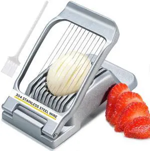 Stainless Steel Wire Egg Slicer for Hard Boiled Eggs & Strawberry Soft Food Stainless Steel Wire Egg Slicer for Hard Boiled Eggs & Strawberry Soft Food
