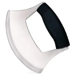 Pizza Cutter Stainless Steel Ulu knife Razor Sharp Rocker Slicer Cutter Mincing Mezzaluna Knife Salad Vegetable Chopper with Upgraded Ergonomic Anti-Slip Handle Pizza Cutter Stainless Steel Ulu knife Razor Sharp Rocker Slicer Cutter Mincing Mezzaluna Knife Salad Vegetable Chopper with Upgraded Ergonomic Anti-Slip Handle