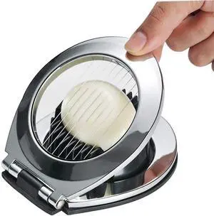 Egg Slicer Egg Cutter Egg Wedger For Hard Boiled Eggs,Stainless Steel Wire with 3 Slicing Styles Silver&Black Egg Slicer Egg Cutter Egg Wedger For Hard Boiled Eggs,Stainless Steel Wire with 3 Slicing Styles Silver&Black