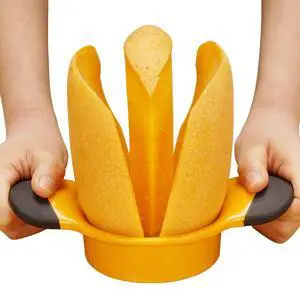 Mango Slicer Peeler Cutter Splitter Pitte with Stainless Steel Blade Fruit Divider Ergonomic Rubber Grip Handle Non Slip Extra Large Mango Cutter Divider Mango Slicer Peeler Cutter Splitter Pitte with Stainless Steel Blade Fruit Divider Ergonomic Rubber Grip Handle Non Slip Extra Large Mango Cutter Divider