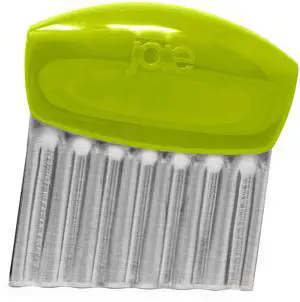 Crinkle Cutter Knife, Wavy Slicer for Potatoes, Vegetables and Fruits, Great for Kids First Cutting Tool, Fun Kitchen Gadget, Stainless Steel, BPA-Free, Colors May Vary Crinkle Cutter Knife, Wavy Slicer for Potatoes, Vegetables and Fruits, Great for Kids First Cutting Tool, Fun Kitchen Gadget, Stainless Steel, BPA-Free, Colors May Vary