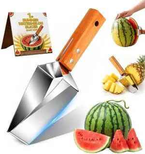 Watermelon Slicer Cutter Tool Knife Triangle Melon Stainless Steel Water Cut Cantaloupe Chunks Generic Fruit One Second Simply Fork Wedge Round Triangular 2026 New Wooden Handle Watermelon Slicer Cutter Tool Knife Triangle Melon Stainless Steel Water Cut Cantaloupe Chunks Generic Fruit One Second Simply Fork Wedge Round Triangular 2026 New Wooden Handle
