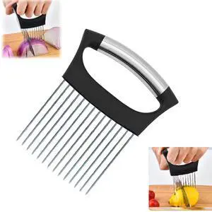 Holder for Slicing, Large Onion Cutter Vegetable Chopper,Stainless Steel Lemon Slicer with 14 Needles,Kitchen Chopper Slicing Assistant Tool for Tomato Potato Avocados Eggs Meat Chopper Holder for Slicing, Large Onion Cutter Vegetable Chopper,Stainless Steel Lemon Slicer with 14 Needles,Kitchen Chopper Slicing Assistant Tool for Tomato Potato Avocados Eggs Meat Chopper
