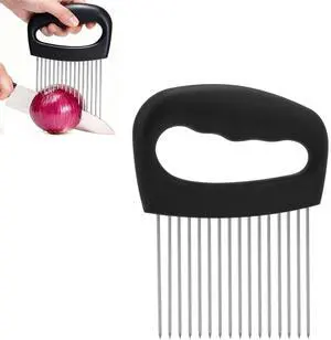 Holder for Slicing, Extra-Large Stainless Steel Tomato and Potato Slicer with 16 Long Needles Versatile Food Slice Holder Home Kitchen Tool for Meat Onion Tomato Potato Holder for Slicing, Extra-Large Stainless Steel Tomato and Potato Slicer with 16 Long Needles Versatile Food Slice Holder Home Kitchen Tool for Meat Onion Tomato Potato