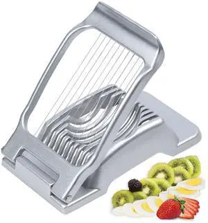 Egg Slicer for Hard Boiled Eggs Heavy Duty Fruit Egg Cutter with Stainless Steel Wire Egg Slicer for Hard Boiled Eggs Heavy Duty Fruit Egg Cutter with Stainless Steel Wire