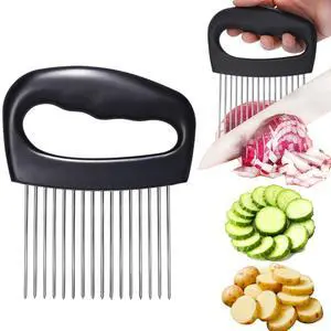 Extra-Large Onion Holder for Slicing, 304 Stainless Steel Extra-Large Onion Holder for Slicing, 304 Stainless Steel