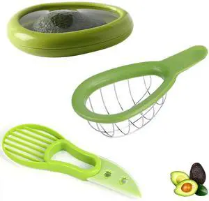 Avocado Slicer Tools 3 PCS - Avocado Saver for Fridge to Keep - Avocado Slicer for Peeler Pitter - Avocado Cutter for Cuber Dicer - Fruit Vegetable Avocado Tools-Kitchen Gadgets Avocado Slicer Tools 3 PCS - Avocado Saver for Fridge to Keep - Avocado Slicer for Peeler Pitter - Avocado Cutter for Cuber Dicer - Fruit Vegetable Avocado Tools-Kitchen Gadgets