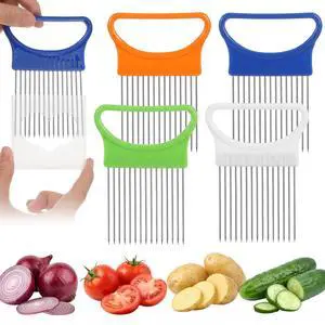 4Pcs Onion Slicer Holder, Onion Slice Holder Cutter Tool 4Pcs Onion Slicer Holder, Onion Slice Holder Cutter Tool