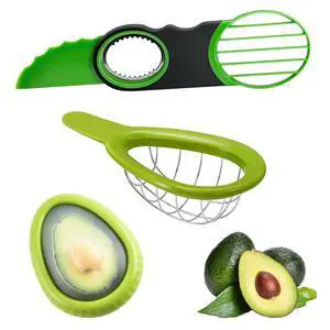 3 Piece Avocado Slicer Set, Includes Avocado Slicer, Avocado Cutter and Avocado Storage Container, Dishwasher Safe, for Avocado Cutting and Peeling, Essential Mashing Kitchen Tool 3 Piece Avocado Slicer Set, Includes Avocado Slicer, Avocado Cutter and Avocado Storage Container, Dishwasher Safe, for Avocado Cutting and Peeling, Essential Mashing Kitchen Tool