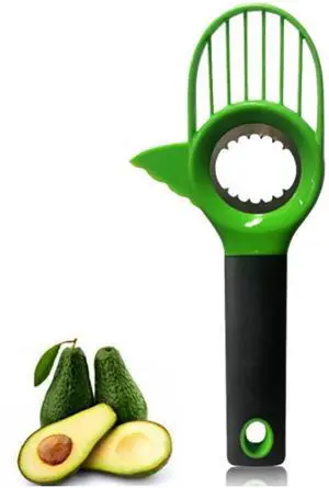 3-in-1 Avocado Slicer Tool - Avocado Cutter, Corer, Peeler & Knife with Stainless Steel Digger | Kitchen Gadget for Avocado & Fruits 3-in-1 Avocado Slicer Tool - Avocado Cutter, Corer, Peeler & Knife with Stainless Steel Digger | Kitchen Gadget for Avocado & Fruits