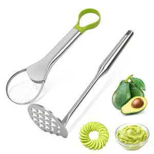 Avocado Slicer,Stainless Steel Avocado Slicer Tool and Avocado Smasher Tool,Quickly Slices Thinly and Masher,Suitable for Avocados,Potatoes,Dragon Fruit and Other Fruits Vegetables Avocado Slicer,Stainless Steel Avocado Slicer Tool and Avocado Smasher Tool,Quickly Slices Thinly and Masher,Suitable for Avocados,Potatoes,Dragon Fruit and Other Fruits Vegetables