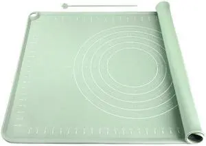Extra Large Silicone Baking Mat for Countertops, Extra Thick 28" x 20" Non-Slip Pastry Mat with Raised Edges and Measurements, Food-Grade Dough Rolling Sheet for Kneading, Pizza, Bread,Fondant Extra Large Silicone Baking Mat for Countertops, Extra Thick 28" x 20" Non-Slip Pastry Mat with Raised Edges and Measurements, Food-Grade Dough Rolling Sheet for Kneading, Pizza, Bread,Fondant