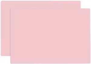 Silicone Placemats, 2Pcs 15.7"x 11.8"x 0.03" Pink Silicone Table Mat, Silicone Mats for Baking, Jewelry, Kitchen Counter Silicone Placemats, 2Pcs 15.7"x 11.8"x 0.03" Pink Silicone Table Mat, Silicone Mats for Baking, Jewelry, Kitchen Counter