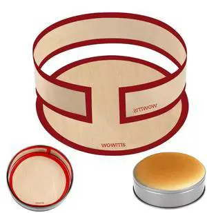2 Packs Silicone Baking Mat for Springform Pan 9",Reusable Baking Mat Prevent Cake from Sticking to Bottom & Side,Food Safe Non-Stick Silicone Mat for Baking Easy Clean Oven Baking Sheet for Cake Pan 2 Packs Silicone Baking Mat for Springform Pan 9",Reusable Baking Mat Prevent Cake from Sticking to Bottom & Side,Food Safe Non-Stick Silicone Mat for Baking Easy Clean Oven Baking Sheet for Cake Pan