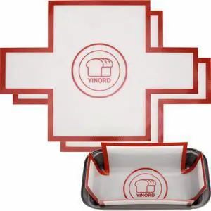 2pcs Reusable Loaf Pan Liners for Baking Bread 9x5" 9.5x5" or 1.5lb Loaf PansSilicone Bread MatNon-Stick, Easy to Clean (Economy) 2pcs Reusable Loaf Pan Liners for Baking Bread 9x5" 9.5x5" or 1.5lb Loaf PansSilicone Bread MatNon-Stick, Easy to Clean (Economy)