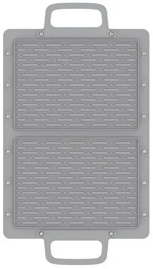 Large Silicone Grill Mat, Heat Resistant Non-Slip BBQ Mat, Foldable Grill Side Shelf Pad with Snap Buttons, Food-Grade, Convertible Storage Bag for BBQ Utensils & Accessories, Gray Large Silicone Grill Mat, Heat Resistant Non-Slip BBQ Mat, Foldable Grill Side Shelf Pad with Snap Buttons, Food-Grade, Convertible Storage Bag for BBQ Utensils & Accessories, Gray