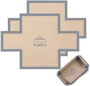 Silicone Bread Loaf Pan Liners, 2 pack Nonstick and Reusable Bread pan Liner. silicone baking mat for 9.5 x 5 inch Loaf Pan Silicone Bread Loaf Pan Liners, 2 pack Nonstick and Reusable Bread pan Liner. silicone baking mat for 9.5 x 5 inch Loaf Pan
