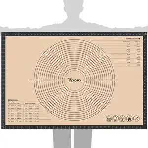 Extra Large Silicone Pastry Mat for Counter Rolling Dough,36x24 Inch,0.75mm Thick,Non Slip Silicone Baking Mat with Measurement(36 x 24 In,Grey) Extra Large Silicone Pastry Mat for Counter Rolling Dough,36x24 Inch,0.75mm Thick,Non Slip Silicone Baking Mat with Measurement(36 x 24 In,Grey)