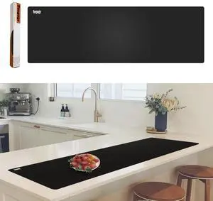 49.2" x 15.7" Large Silicone Mat for Kitchen Counter Protector, Cuttable Silicon Countertop Protector Mat Heat Resistant Mats for Countertop, Cut to Fit Placemat Ship Roll by Foepoge, Black 49.2" x 15.7" Large Silicone Mat for Kitchen Counter Protector, Cuttable Silicon Countertop Protector Mat Heat Resistant Mats for Countertop, Cut to Fit Placemat Ship Roll by Foepoge, Black
