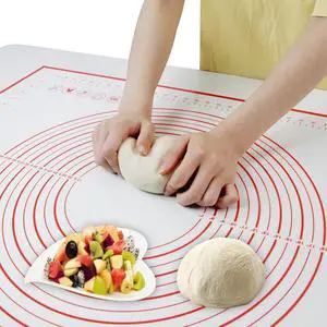 Dough Mat Pastry Silicone Baking Mats 32x24" Red for Rolling Dough Kneading Sheet Sourdough Bread Baking Supplies Dough Mat Pastry Silicone Baking Mats 32x24" Red for Rolling Dough Kneading Sheet Sourdough Bread Baking Supplies