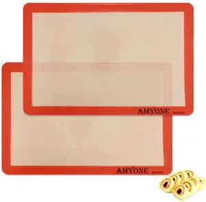 Silicone Baking Mat for Jelly Roll Pan, Non-Stick Silicone Baking Sheet Liners Compatible with Nordic Ware Naturals Jelly Roll Pans, 2 Pcs Food Grade Baking Mats for 10 x 15-inch Swiss Roll Pan Silicone Baking Mat for Jelly Roll Pan, Non-Stick Silicone Baking Sheet Liners Compatible with Nordic Ware Naturals Jelly Roll Pans, 2 Pcs Food Grade Baking Mats for 10 x 15-inch Swiss Roll Pan