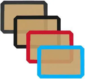 Small Silicone Baking Mats, Set of 4,11-4/5x8-1/4 Inch Quarter Sheet Size, Non Stick, BPA Free, 1/4 Baking Sheet Pan Liner for Cookies, Macaron, Bread, Pastry, Toaster (Multi Colors) Small Silicone Baking Mats, Set of 4,11-4/5x8-1/4 Inch Quarter Sheet Size, Non Stick, BPA Free, 1/4 Baking Sheet Pan Liner for Cookies, Macaron, Bread, Pastry, Toaster (Multi Colors)