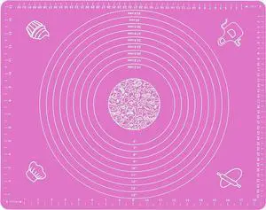 Silicone Baking Mat for Rolling Out Pastry Dough, 20 x 16 Inches, Pink Silicone Baking Mat for Rolling Out Pastry Dough, 20 x 16 Inches, Pink