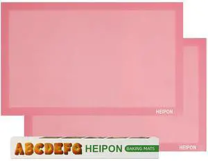 Pink Perforated Baking Mat,Cuttable Baking Mat,23.6"Lx15.7"W,Silicone Baking Mat,Non-Stick,Breathable Mat,Reusable(Pink,2pcs) Pink Perforated Baking Mat,Cuttable Baking Mat,23.6"Lx15.7"W,Silicone Baking Mat,Non-Stick,Breathable Mat,Reusable(Pink,2pcs)