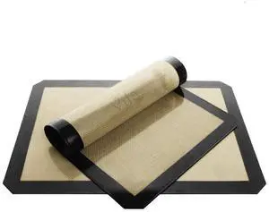 Pack Baking Mats, 12 x 17, Tray Pan Liner for Healthy Dishes, Reusable Non-Stick Cookie Sheets, Perfect for Macarons, Dog, Cat, Parrot Treats, Pastry, Bread, Bun making Pack Baking Mats, 12 x 17, Tray Pan Liner for Healthy Dishes, Reusable Non-Stick Cookie Sheets, Perfect for Macarons, Dog, Cat, Parrot Treats, Pastry, Bread, Bun making