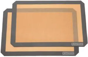 Pro Silicone Baking Mat - Set of 2 Non-Stick Half Sheet (16-1/2" x 11-5/8") Food Safe Tray Pan Liners Pro Silicone Baking Mat - Set of 2 Non-Stick Half Sheet (16-1/2" x 11-5/8") Food Safe Tray Pan Liners