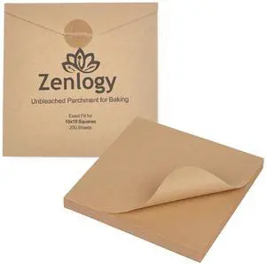 10x10 Parchment Paper Squares (200 Sheets), Unbleached, High Heat, Non-stick, Pre-cut Baking Paper - Fits 10x10 Square Pans, Toaster Oven Trays, Air Fryer, Dehydrator - Baking and Roasting 10x10 Parchment Paper Squares (200 Sheets), Unbleached, High Heat, Non-stick, Pre-cut Baking Paper - Fits 10x10 Square Pans, Toaster Oven Trays, Air Fryer, Dehydrator - Baking and Roasting