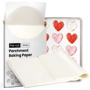 125 Pcs Parchment Paper Baking Sheets, 16 x 24 inch Pre-Cut Non Stick Full Size White Oven Paper for Cooking, Baking Cookie, Steaming, Grilling Rack, Air Fryer 125 Pcs Parchment Paper Baking Sheets, 16 x 24 inch Pre-Cut Non Stick Full Size White Oven Paper for Cooking, Baking Cookie, Steaming, Grilling Rack, Air Fryer