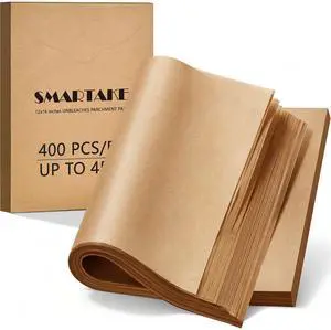400 Pcs Parchment Paper Baking Sheets, 12x16 Inches Non-Stick Precut Baking Parchment, for Baking Grilling Air Fryer Steaming Bread Cup Cake Cookie and More (Unbleached) 400 Pcs Parchment Paper Baking Sheets, 12x16 Inches Non-Stick Precut Baking Parchment, for Baking Grilling Air Fryer Steaming Bread Cup Cake Cookie and More (Unbleached)