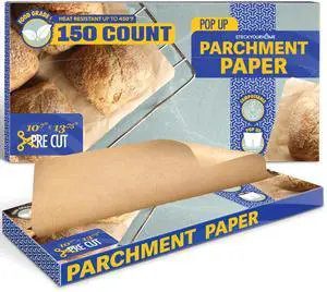 150 Ct Unbleached Parchment Paper Sheets, Pop Up Parchment Paper Sheets for Baking, Air fryer Sheets & Oven Liners FOr cookies, Bread, meat, Pizza (10.7x13.75) 150 Ct Unbleached Parchment Paper Sheets, Pop Up Parchment Paper Sheets for Baking, Air fryer Sheets & Oven Liners FOr cookies, Bread, meat, Pizza (10.7x13.75)