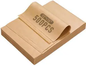 Parchment Paper Sheets 500 Pcs 12x16 Inch Heavy Duty Pre-Cut Unbleached Baking Paper for Half Sheet Pans Non-Stick & No-Leak for Oven, Air Fryer, Microwave Parchment Paper Sheets 500 Pcs 12x16 Inch Heavy Duty Pre-Cut Unbleached Baking Paper for Half Sheet Pans Non-Stick & No-Leak for Oven, Air Fryer, Microwave
