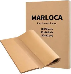 Parchment Paper Sheets 12x16 Inch, 200 Count Unbleached Pre-Cut Baking Paper, Non-Stick Baking Liners, Heat Resistant for Oven, Air Fryer, Microwave, Half Sheet Pan Size for Cookies Cakes Parchment Paper Sheets 12x16 Inch, 200 Count Unbleached Pre-Cut Baking Paper, Non-Stick Baking Liners, Heat Resistant for Oven, Air Fryer, Microwave, Half Sheet Pan Size for Cookies Cakes
