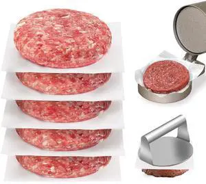 Parchment Paper Squares, Set of 300, 6 x 6 Inch Hamburger Patty Paper, Non Stick Patty Paper for Smash Burger Press, Burger Patty Maker, Separating Freezing & More Parchment Paper Squares, Set of 300, 6 x 6 Inch Hamburger Patty Paper, Non Stick Patty Paper for Smash Burger Press, Burger Patty Maker, Separating Freezing & More