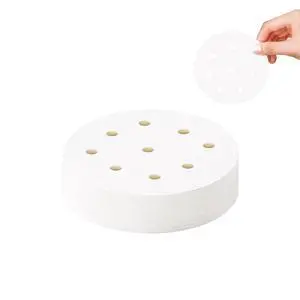 400-Count 4-Inch Mini Perforated Parchment Paper Sheets, Disposable Bamboo Steamer Liners for Dumplings, Buns, Dim Sum, Air Fryer & Microwave Safe, Non-Stick Food-Grade Cooking Sheets 400-Count 4-Inch Mini Perforated Parchment Paper Sheets, Disposable Bamboo Steamer Liners for Dumplings, Buns, Dim Sum, Air Fryer & Microwave Safe, Non-Stick Food-Grade Cooking Sheets