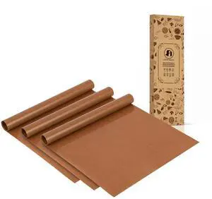 3Pcs Reusable Teflon Parchment Paper Baking Sheets, 12x16 inch Baking Paper, Non-Stick, Non-Toxic, Heat Resistant, Baking Liner for Baking, Cooking 3Pcs Reusable Teflon Parchment Paper Baking Sheets, 12x16 inch Baking Paper, Non-Stick, Non-Toxic, Heat Resistant, Baking Liner for Baking, Cooking